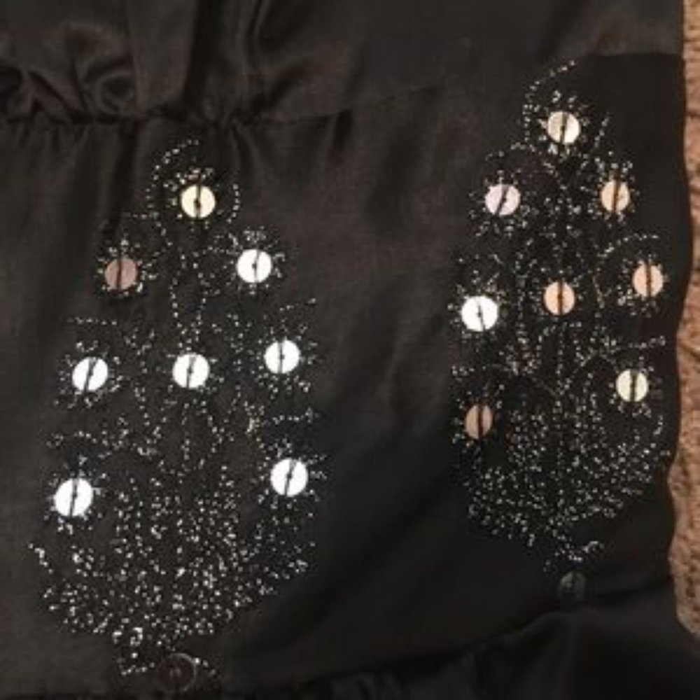 Plenty by Tracy Reese Silk Strapless Dress w/ Sequins - Picture 7 of 9